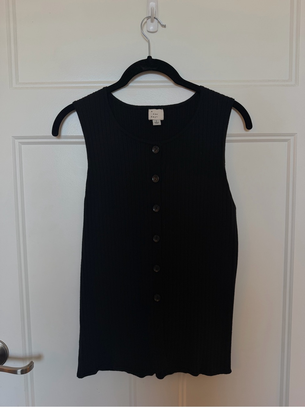 Target A New Day Button Front Sleeveless Cardigan